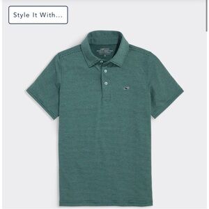 Vineyard Vines Boys' Performance St. Jean Stripe Sankaty Polo NWT Size S